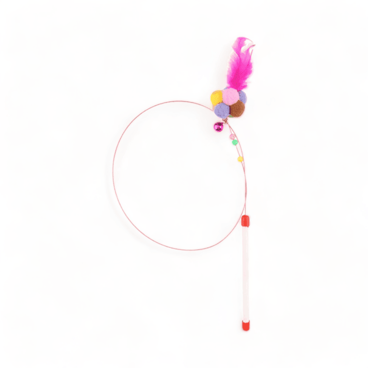 ⭐️Purr. Meow. Woof.⭐️ - Ball Cluster Bendy Wand Cat Toy - Default Title
