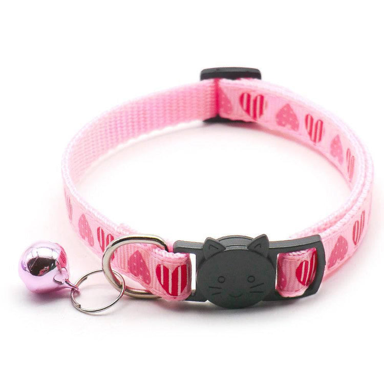 ⭐️Purr. Meow. Woof.⭐️ - Big Heart Breakaway Safety Cat Collar - Pink