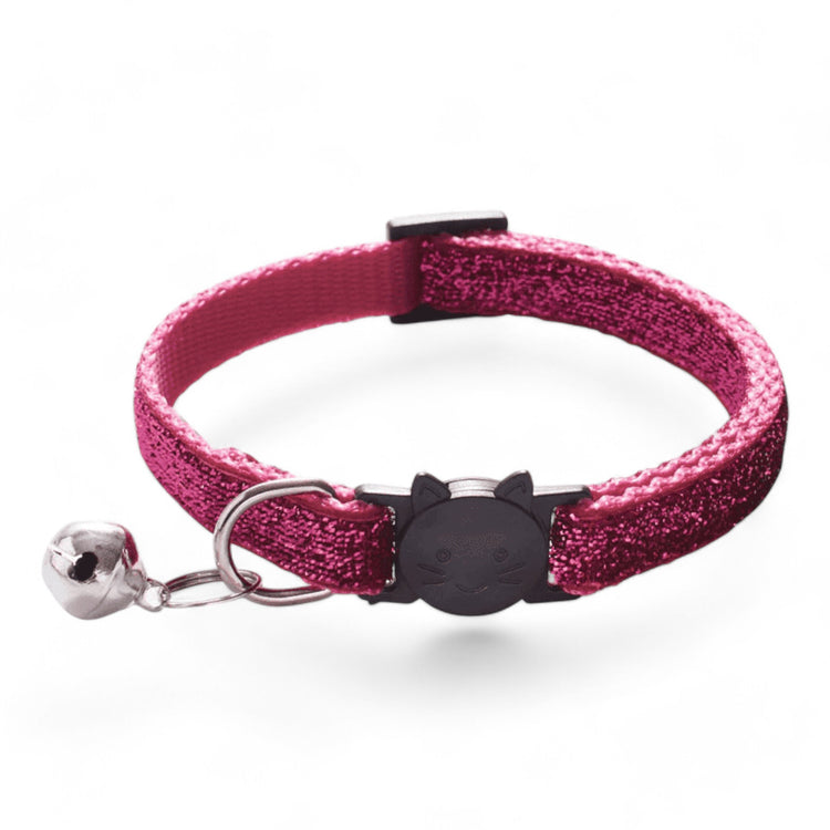 ⭐️Purr. Meow. Woof.⭐️ - Bling Breakaway Safety Cat & Kitten Collar - DeepPink / Cat