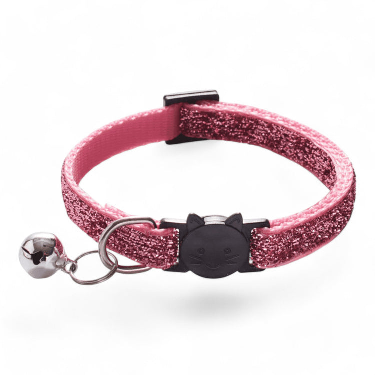 ⭐️Purr. Meow. Woof.⭐️ - Bling Breakaway Safety Cat & Kitten Collar - HotPink / Cat