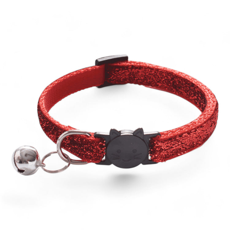 ⭐️Purr. Meow. Woof.⭐️ - Bling Breakaway Safety Cat & Kitten Collar - Red / Cat
