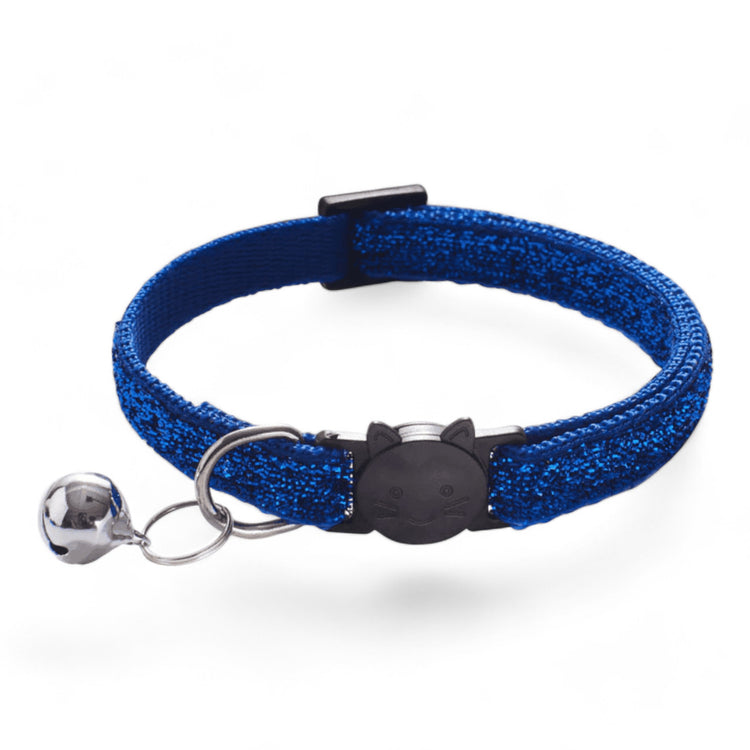 ⭐️Purr. Meow. Woof.⭐️ - Bling Breakaway Safety Cat & Kitten Collar - Royalblue / Cat