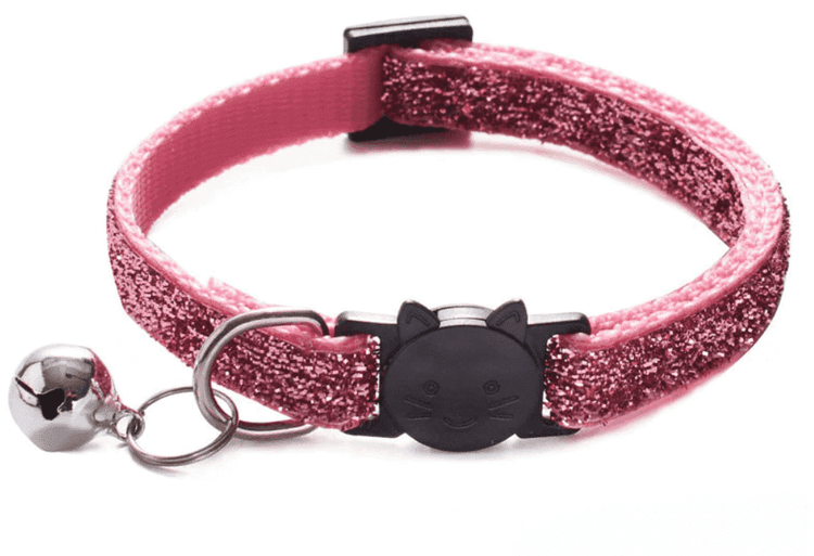 ⭐️Purr. Meow. Woof.⭐️ - Bling Breakaway Safety Cat Collar - HotPink