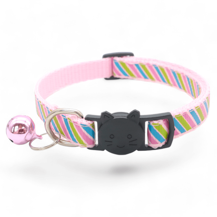 ⭐️Purr. Meow. Woof.⭐️ - Candy Cane Breakaway Safety Cat & Kitten Collar - Pink / Cat