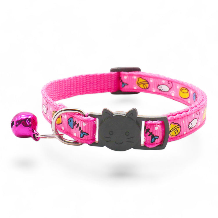 ⭐️Purr. Meow. Woof.⭐️ - Cat Favourites Breakaway Safety Cat & Kitten Collar - HotPink / Cat