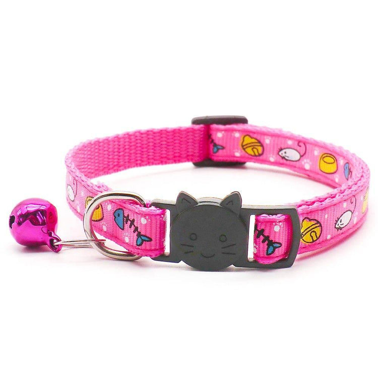 ⭐️Purr. Meow. Woof.⭐️ - Cat Favourites Breakaway Safety Cat Collar - HotPink