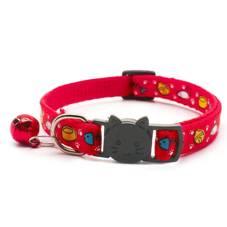 ⭐️Purr. Meow. Woof.⭐️ - Cat Favourites Breakaway Safety Kitten Collar - Red