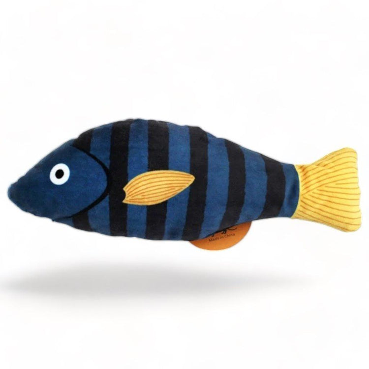 ⭐️Purr. Meow. Woof.⭐️ - Catnip Fish Kicker Cat Toy - DarkBlue