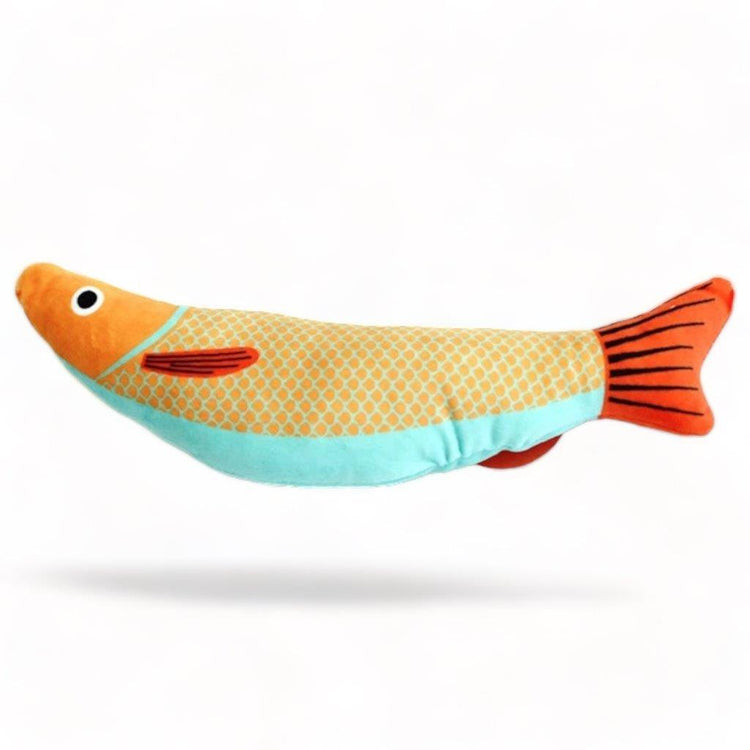 ⭐️Purr. Meow. Woof.⭐️ - Catnip Fish Kicker Cat Toy - Gold