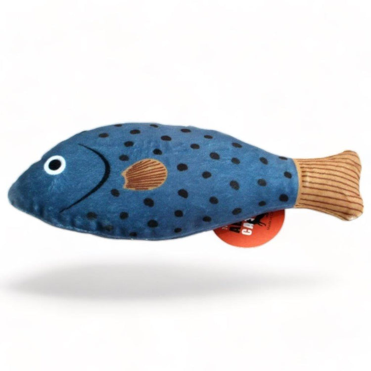 ⭐️Purr. Meow. Woof.⭐️ - Catnip Fish Kicker Cat Toy - RoyalBlue