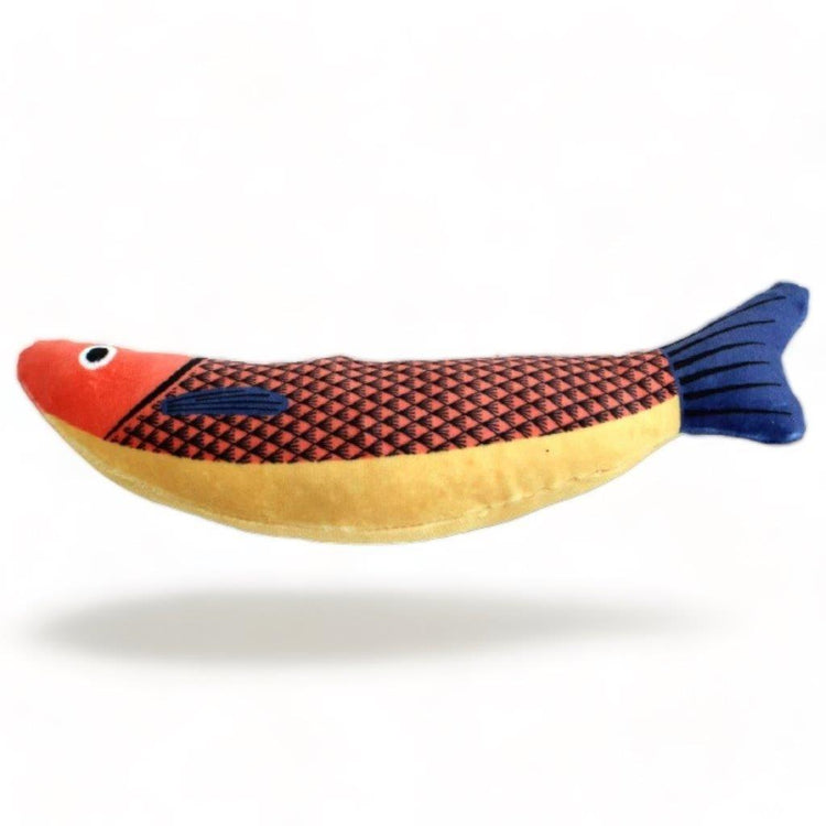 ⭐️Purr. Meow. Woof.⭐️ - Catnip Fish Kicker Cat Toy - Yellow