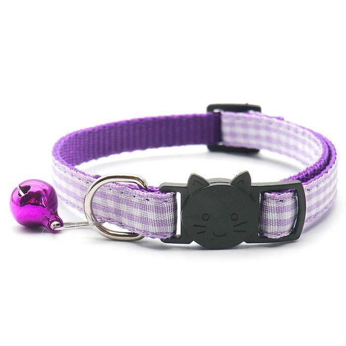 ⭐️Purr. Meow. Woof.⭐️ - Check Breakaway Safety Cat Collar - Purple