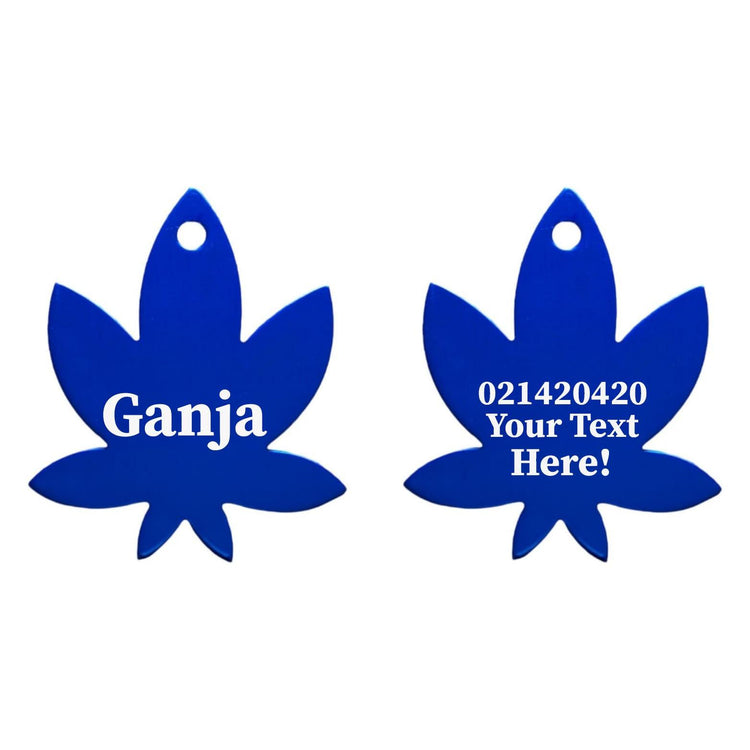 ⭐️Purr. Meow. Woof.⭐️ - Custom Text Mary Jane Dog ID Pet Tag - RoyalBlue