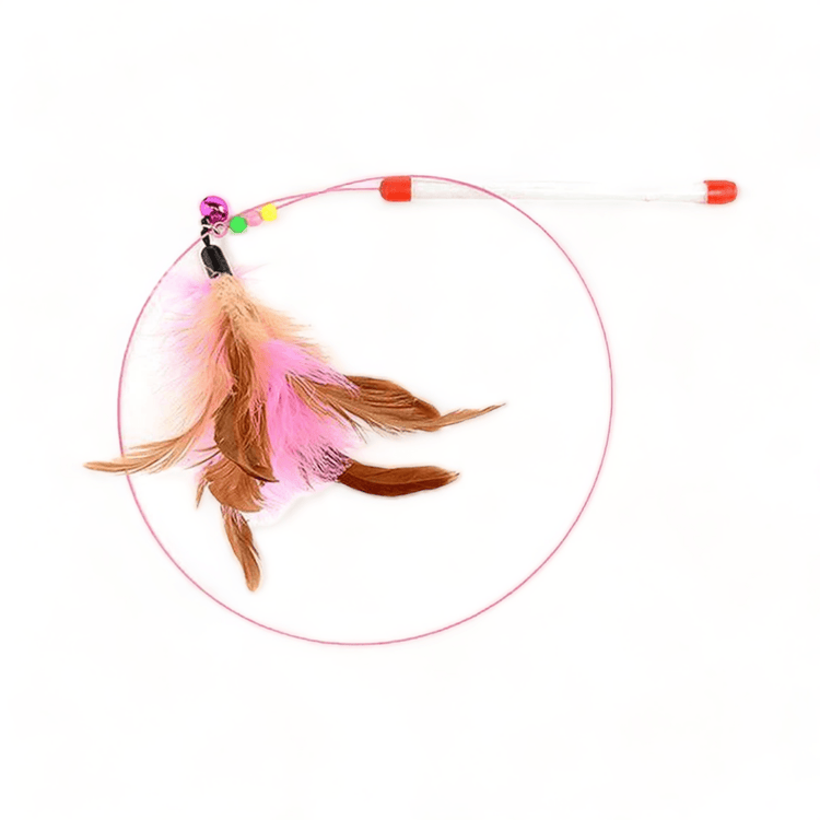 ⭐️Purr. Meow. Woof.⭐️ - Feather Bendy Wand Cat Toy - Default Title