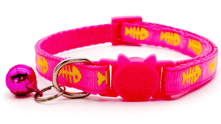 ⭐️Purr. Meow. Woof.⭐️ - Fish Breakaway Safety Cat Collar - HotPink