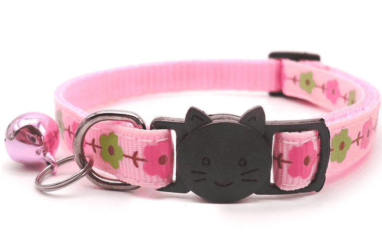 ⭐️Purr. Meow. Woof.⭐️ - Flower Breakaway Safety Cat Collar - Pink
