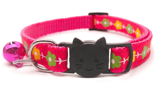 ⭐️Purr. Meow. Woof.⭐️ - Flower Breakaway Safety Cat Collar - Red
