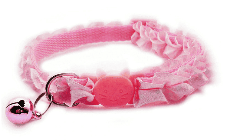 ⭐️Purr. Meow. Woof.⭐️ - Frilly Breakaway Safety Cat Collar - Pink