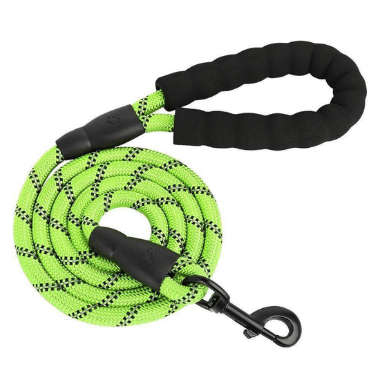 ⭐️Purr. Meow. Woof.⭐️ - Heavy Duty Rope Dog Lead - Lime