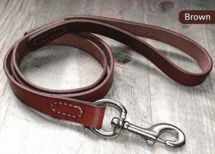 ⭐️Purr. Meow. Woof.⭐️ - Leather Dog Lead - Brown / M