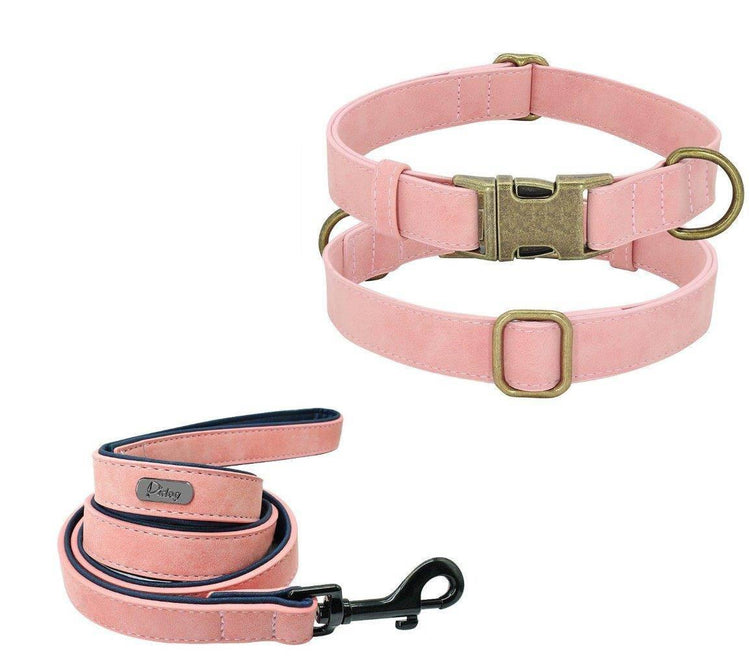 ⭐️Purr. Meow. Woof.⭐️ - Leather Executive Dog Collar - DarkSalmon / XS / Yes!