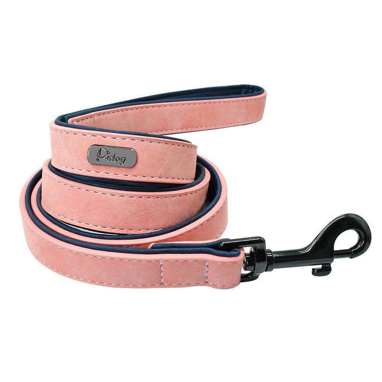 ⭐️Purr. Meow. Woof.⭐️ - Leather Executive Dog Lead - DarkSalmon