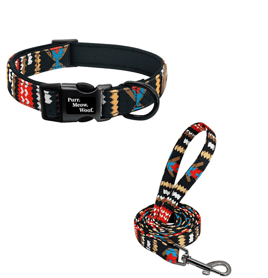 ⭐️Purr. Meow. Woof.⭐️ - Neoprene Dog Collar - S / Red / Yes!