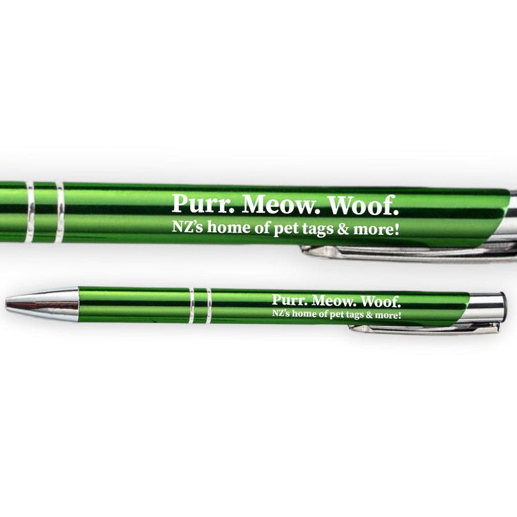 ⭐️Purr. Meow. Woof.⭐️ - Official Purr. Meow. Woof. Pen - ForestGreen