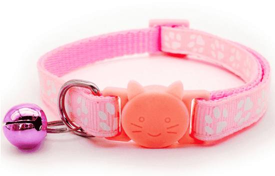 ⭐️Purr. Meow. Woof.⭐️ - Paw Print Breakaway Safety Cat Collar - Pink