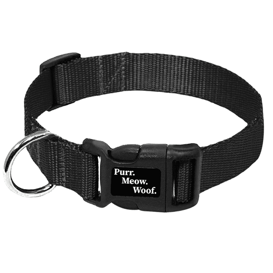 ⭐️Purr. Meow. Woof.⭐️ - PMW Basics Dog Collar - Black / M