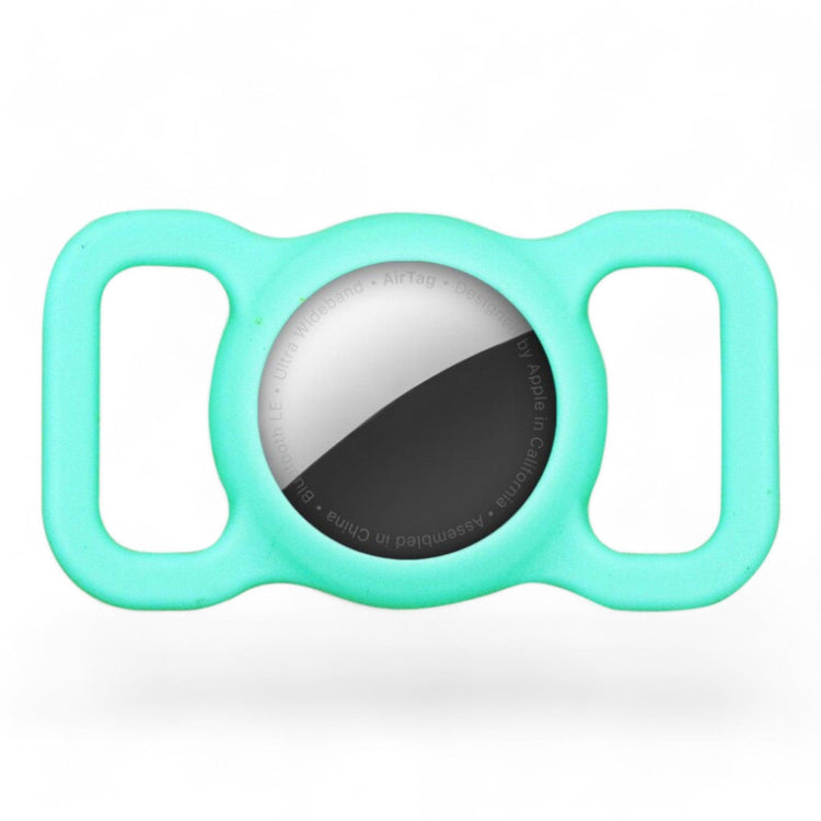 ⭐️Purr. Meow. Woof.⭐️ - Silicone Apple Airtag Holder for Pet Collars - DarkTurquoise