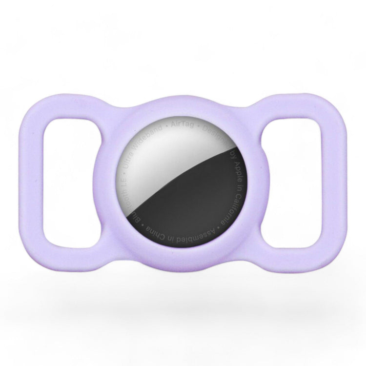 ⭐️Purr. Meow. Woof.⭐️ - Silicone Apple Airtag Holder for Pet Collars - Plum
