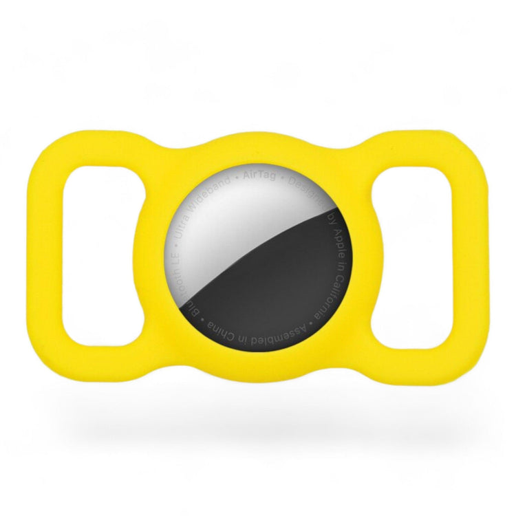 ⭐️Purr. Meow. Woof.⭐️ - Silicone Apple Airtag Holder for Pet Collars - Yellow
