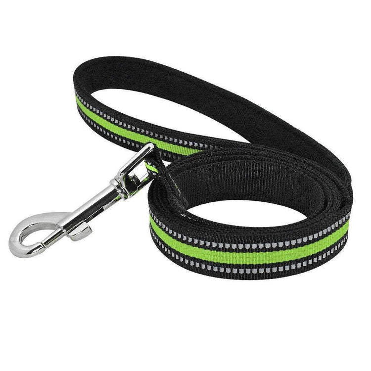 ⭐️Purr. Meow. Woof.⭐️ - Slim Reflective Dog Lead - Chartreuse