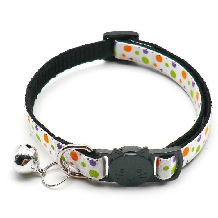 ⭐️Purr. Meow. Woof.⭐️ - Spooky Collection Breakaway Safety Kitten Collar - Polka Dots