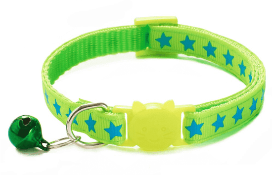 ⭐️Purr. Meow. Woof.⭐️ - Star Breakaway Safety Cat Collar - Lime