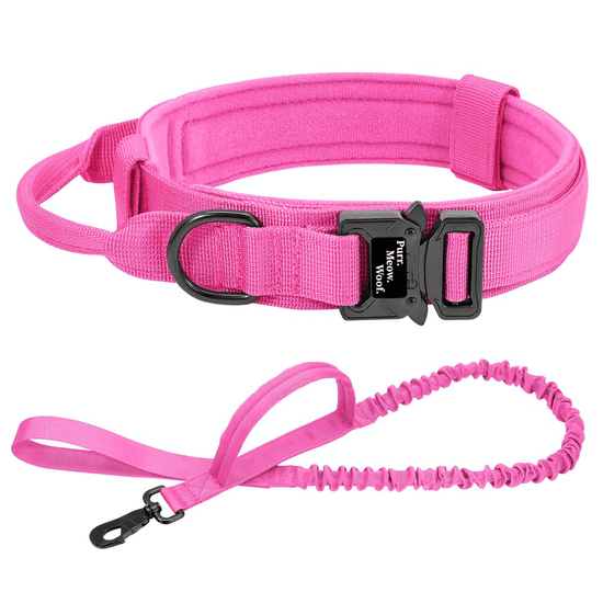 ⭐️Purr. Meow. Woof.⭐️ - Tactical Dog Collar - HotPink / M / Yes!