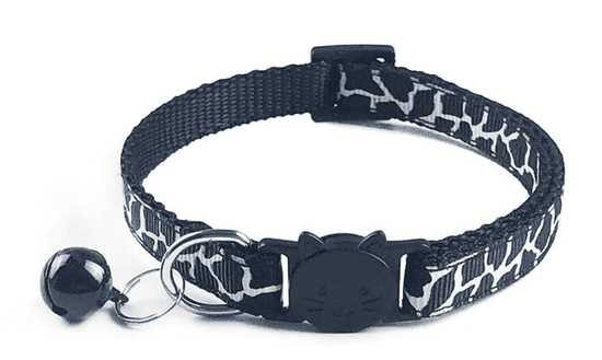 ⭐️Purr. Meow. Woof.⭐️ - White Camouflage Breakaway Safety Cat Collar - Black