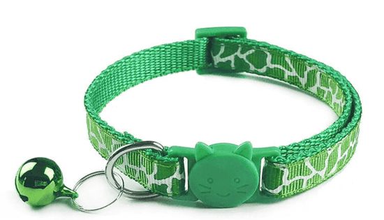 ⭐️Purr. Meow. Woof.⭐️ - White Camouflage Breakaway Safety Cat Collar - Green