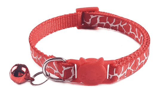 ⭐️Purr. Meow. Woof.⭐️ - White Camouflage Breakaway Safety Cat Collar - Red
