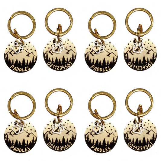 Mountain Peak Round  | Bespoke Brass |