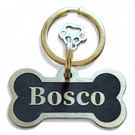 LUXE | Bespoke Brass | Bone Dog ID Pet Tag