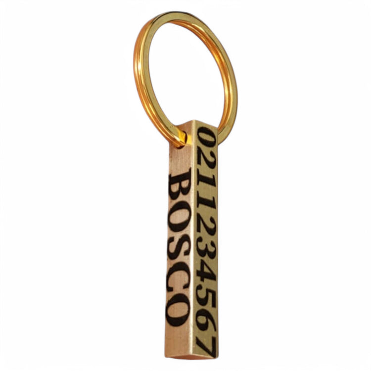 Obelisk | Bespoke Brass | Dog Pet ID Tag