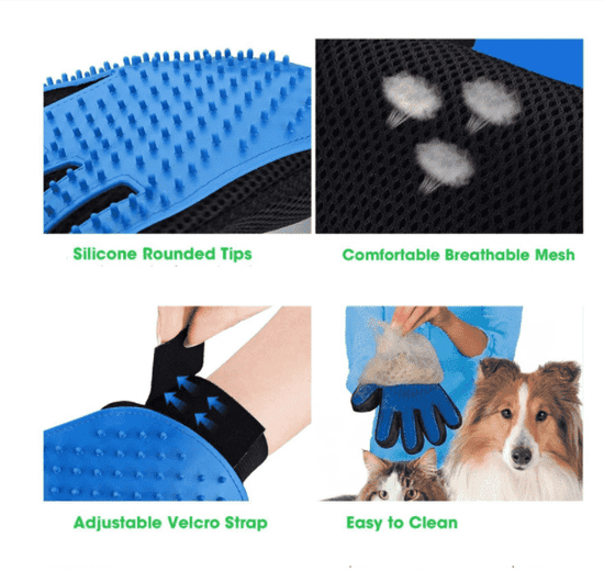 Grooming Glove For Cats & Dogs - ⭐️Purr. Meow. Woof.⭐️