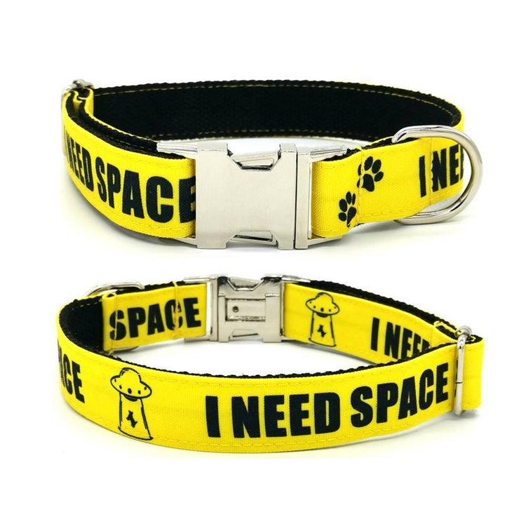 I NEED SPACE & DO NOT PET Dog Collar - ⭐️Purr. Meow. Woof.⭐️