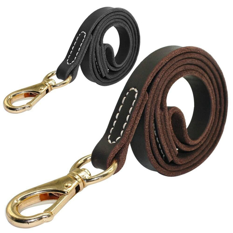 Leather Estate Dog Lead - ⭐️Purr. Meow. Woof.⭐️