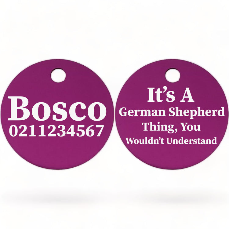 It's a ... Breed Thing, You Wouldn't Understand Round Dog ID Pet Tag