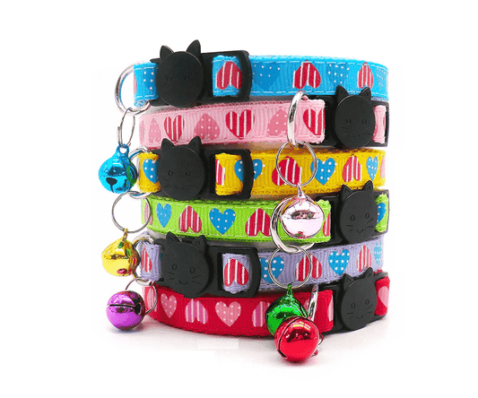 ⭐️Purr. Meow. Woof.⭐️ - Big Heart Breakaway Safety Cat Collar - Red