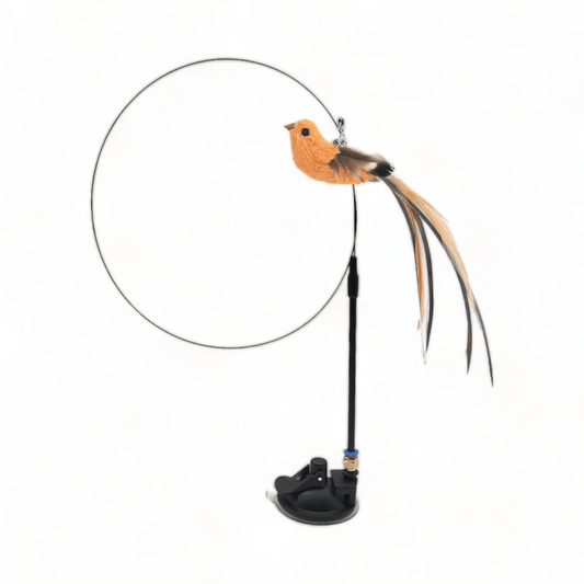 ⭐️Purr. Meow. Woof.⭐️ - Bird Bendy Wand Cat Toy - With Suction
