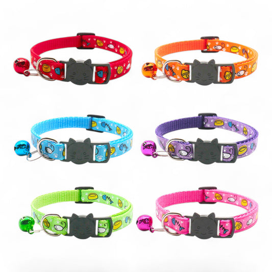 ⭐️Purr. Meow. Woof.⭐️ - Cat Favourites Breakaway Safety Cat & Kitten Collar - Red / Cat